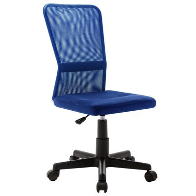 vidaXL Офісне крісло Синій 44x52x100 см Сітчаста тканина