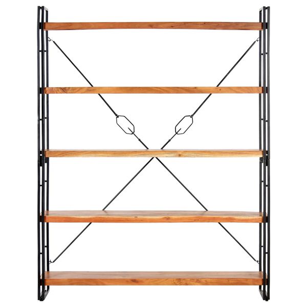 vidaXL 5-Рівнева Книжкова Шафа 140x30x180 см Масив Акації