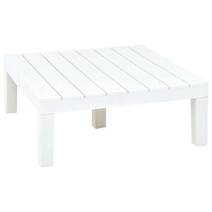 vidaXL Садовий Стіл Білий 78x78x31 см Пластик