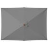 vidaXL Вулична Парасоля з Дерев'яною Жердиною Антрацит 150х200 см