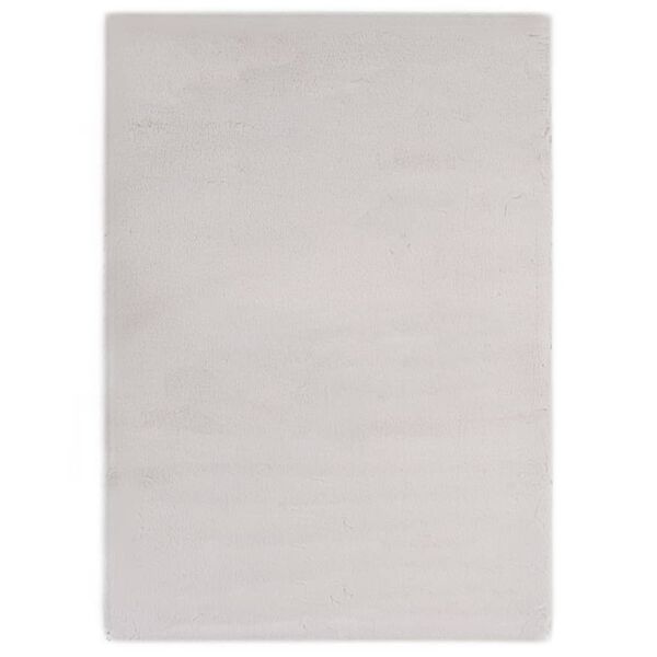 vidaXL Килимок Сірий 140x200 см Штучне Кроляче Хутро