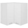 802537 vidaXL Hanging Corner Cabinet White 57x57x60 cm Chipboard