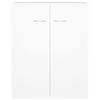 800729 vidaXL Sideboard White 60x30x75 cm Chipboard