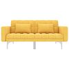 vidaXL Ліжко-диван Жовтий Тканина