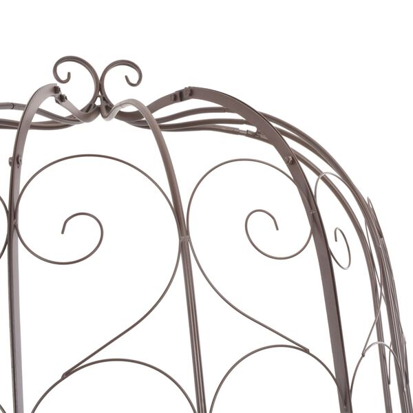 vidaXL Садова Лавка Коричневий Антик 95 см Залізо