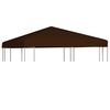 vidaXL Покриття для Альтанки 310 г/м&sup2; Коричневий 3x3 м