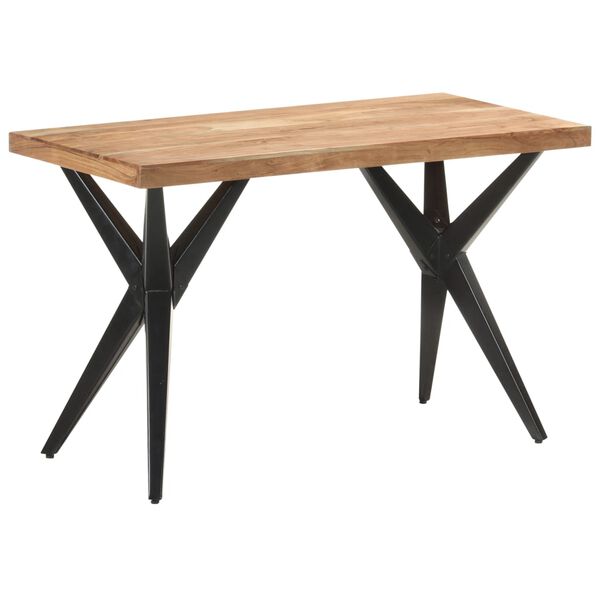 323559 vidaXL Dining Table 120x60x76 cm Solid Acacia Wood