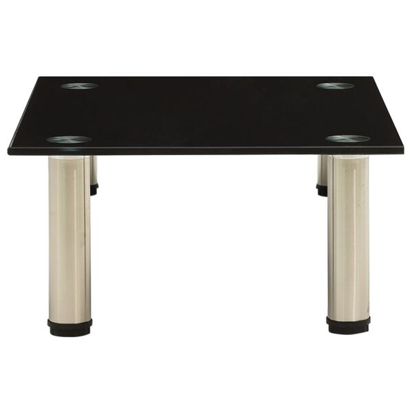 vidaXL Підставка під Телевізор Чорний 40x35x17 см Загартоване Скло