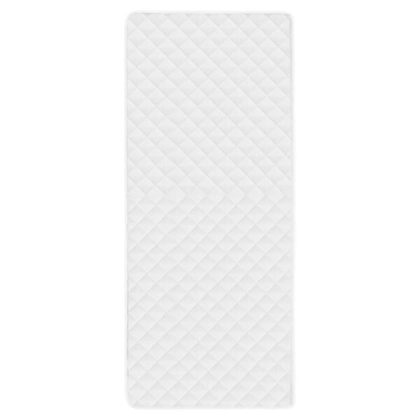 vidaXL Стьобаний наматрацник Білий 90х200 см Легкий