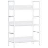 288220 vidaXL 3-Layer Book Shelf White 60x27,6x90,5 cm Chipboard