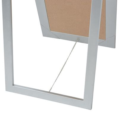 vidaXL Окремостояче дзеркало в стилі Бароко Сріблястий 160х40 см