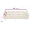 vidaXL Диван-ліжко Кремовий Тканина