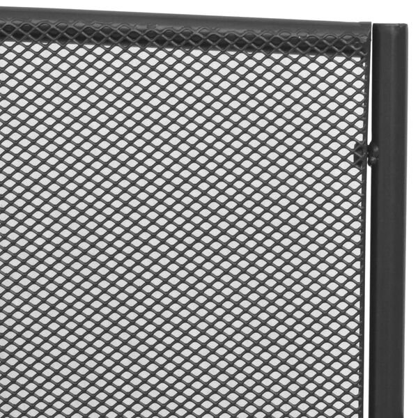 vidaXL Садова лавка Антрацит 108 см Сталь і сітка