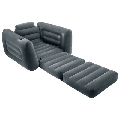 Intex Розкладне крісло Темно-сірий 117x224x66 см