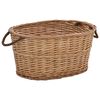 vidaXL Кошик для Дров з Ручками 58x42x29 см Натуральна Верба