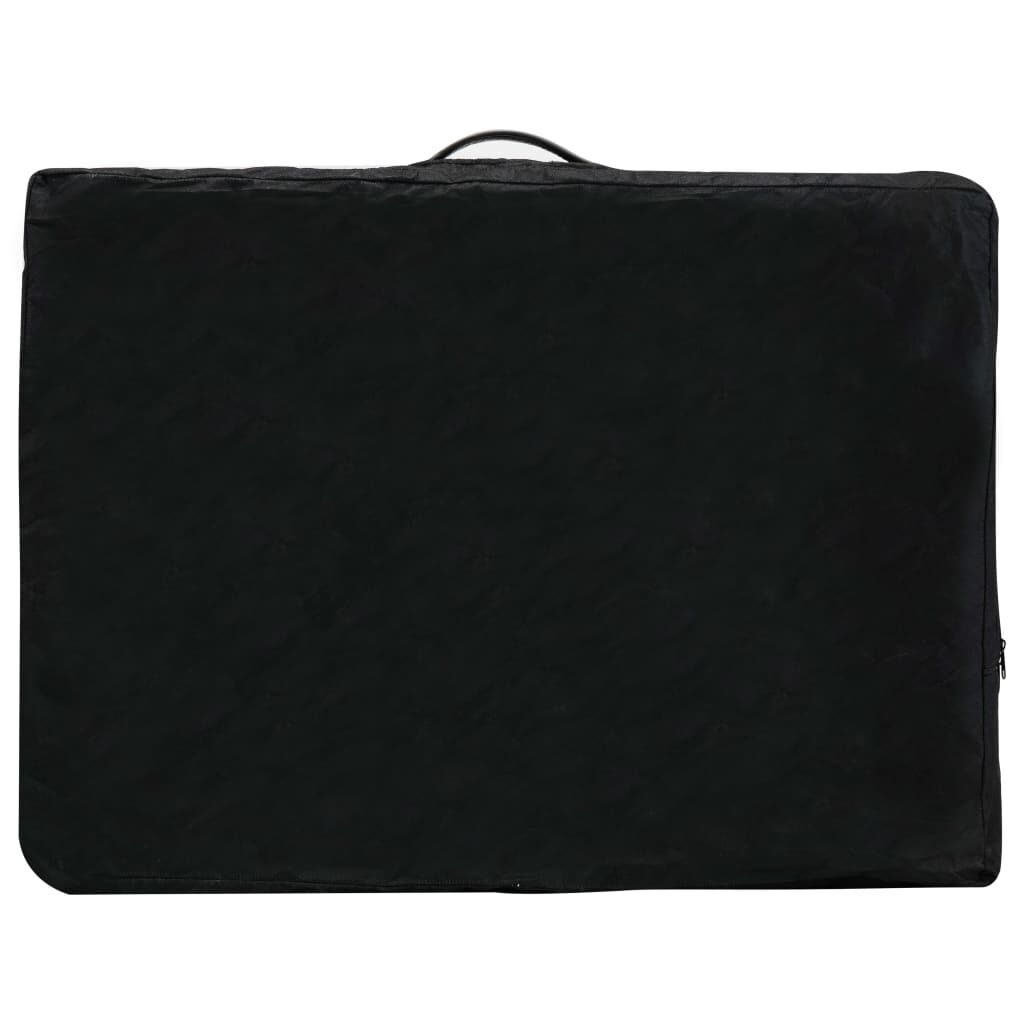 vidaXL Масажний Стіл 4-Зонний Антрацит 186x68 см Алюмінієвий Каркас