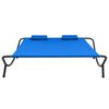 313531 vidaXL Outdoor Lounge Bed Fabric Blue