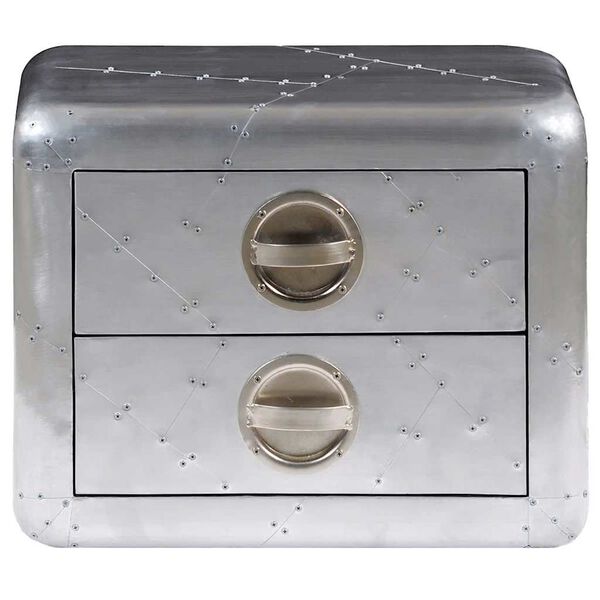 vidaXL Приставний столик "Авіатор" з 2 шухлядами Вінтажний стиль