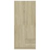 800642 vidaXL Wardrobe Sonoma Oak 80x52x180 cm Chipboard