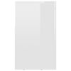 801820 vidaXL TV Cabinet High Gloss White 120x30x50 cm Chipboard
