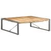 vidaXL Журнальний столик 120x120x40 см Необроблена мангова деревина