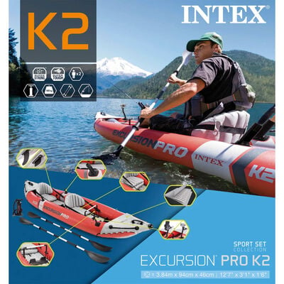 Intex Надувна байдарка "Excursion Pro" 384x94x46 см 68309NP