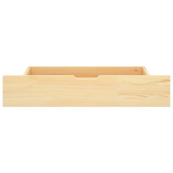 321985 vidaXL Bed Drawers 2 pcs Solid Pine Wood
