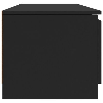 vidaXL Тумба під телевізор Чорний 140x40x35,5 см ДСП
