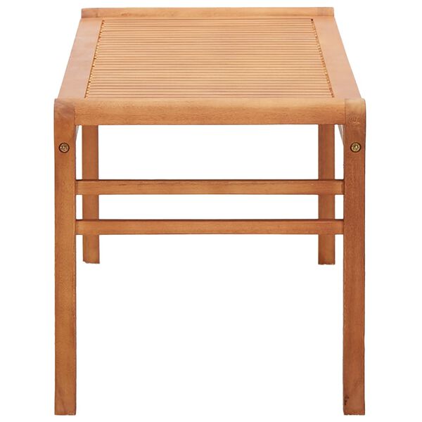 47290 vidaXL 2-Seater Garden Bench 120 cm Solid Eucalyptus Wood