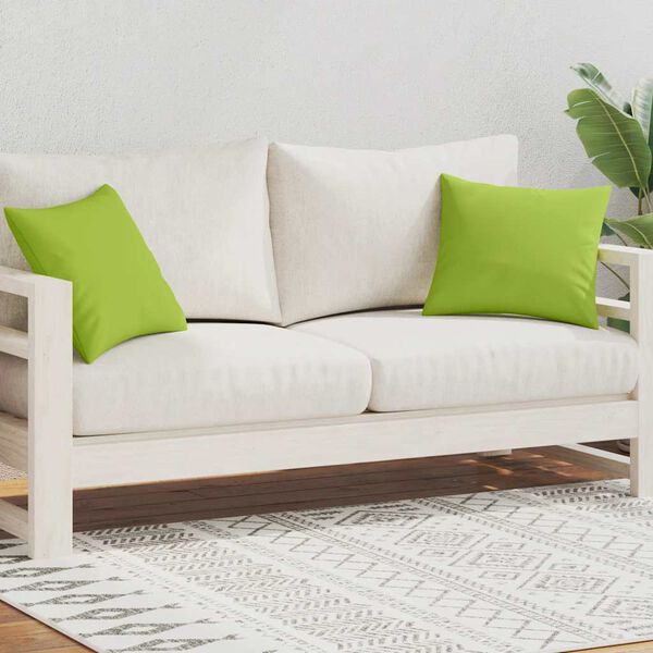 vidaXL Вуличні Подушки 2 шт Яблучно-Зелений 45х45 см