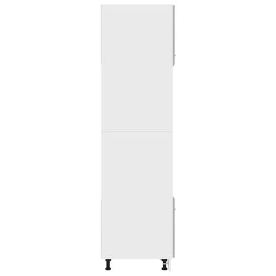 802550 vidaXL Microwave Cabinet Concrete Grey 60x57x207 cm Chipboard