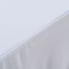 vidaXL Стрейч Чохли на Стіл зі Спідницею 2 шт Білий 243x76x74 см
