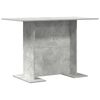 800247 vidaXL Dining Table Concrete Grey 110x60x75 cm Chipboard