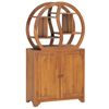 vidaXL Шафа з полицею Інь-Ян 70x30x130 см Масив тикового дерева