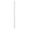804635 vidaXL Bathroom Mirror High Gloss White 100x1,5x37 cm Chipboard