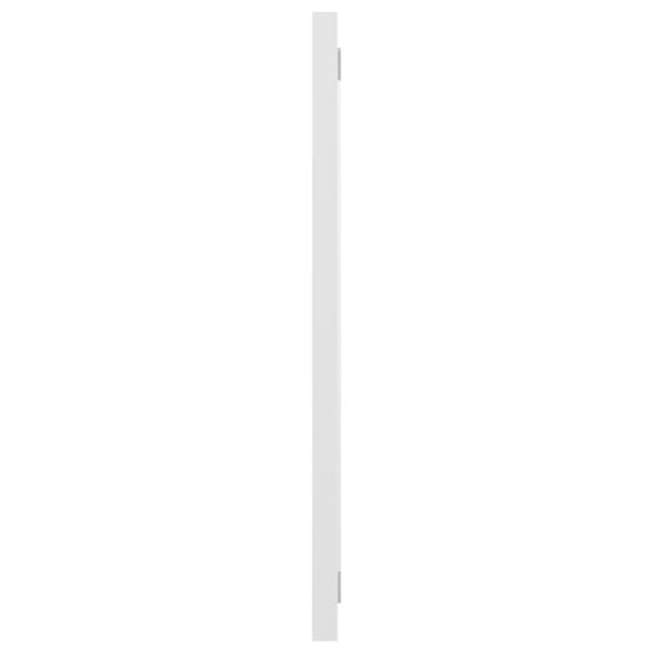 804635 vidaXL Bathroom Mirror High Gloss White 100x1,5x37 cm Chipboard