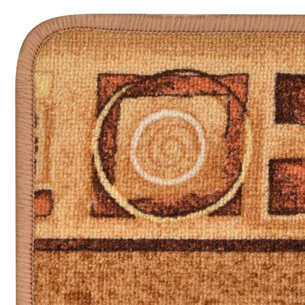 vidaXL Килимова Доріжка з Гелевою Підкладкою Бежевий 67x120 см