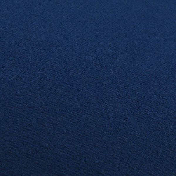 vidaXL Табурет Синій/Золотистий Оксамит