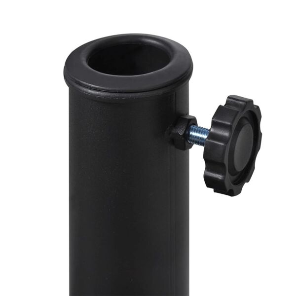 vidaXL Напівкругла Підставка для Парасолі Каучук