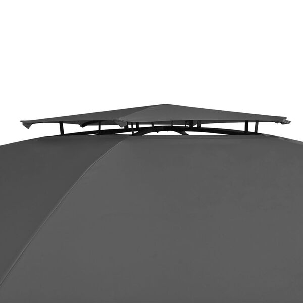 vidaXL Садове Шестикутне Шатро/Павільйон/Намет із Завісами 360x265 см