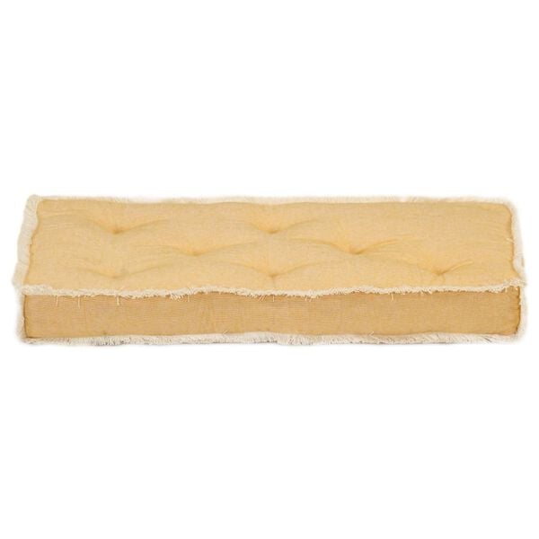 vidaXL Подушка для дивана з піддонів Жовтий 73х40х7 см