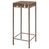 245928 vidaXL Plant Stand Set 3 Pieces Vintage Style Metal Rusty