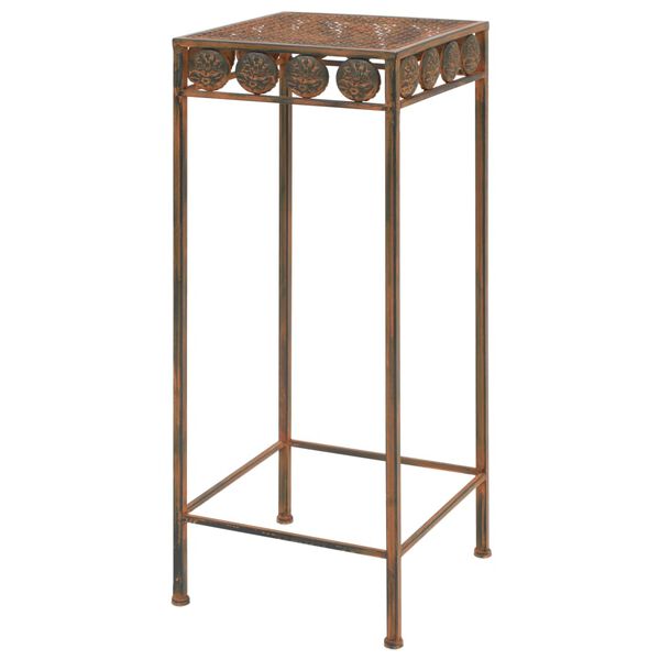 245928 vidaXL Plant Stand Set 3 Pieces Vintage Style Metal Rusty
