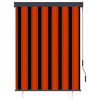 vidaXL Зовнішня Рулонна Штора Помаранчевий і Коричневий 120x250 см
