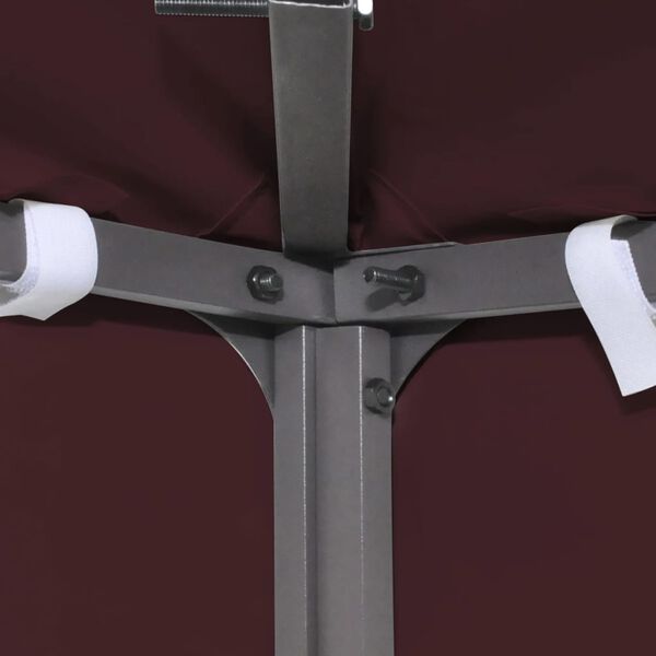 vidaXL 2-рівневе покриття для альтанки 310 г/м² Бордовий 3x3 м