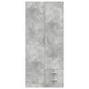800643 vidaXL Wardrobe Concrete Grey 80x52x180 cm Chipboard