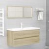 804767 vidaXL Sink Cabinet Sonoma Oak 100x38,5x45 cm Chipboard