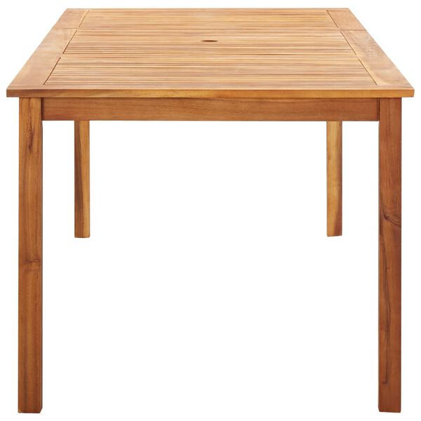 vidaXL Садовий Обідній Комплект 9 Од. Сірий Поліротанг і Масив Акації