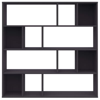 800362 vidaXL Room Divider/Book Cabinet Grey 110x24x110 cm Chipboard