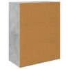 800715 vidaXL Sideboard Concrete Grey 60x30x75 cm Chipboard